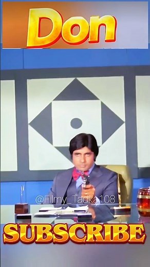 Don Movie Iconic Scenes | Amitabh Bachchan Attitude & Dialogues 😎🔥 | Full HD Clips🎥🎬 | #shorts
