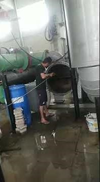 Demo Rodding / Cleaning of Chiller Condensor Unit#shorts