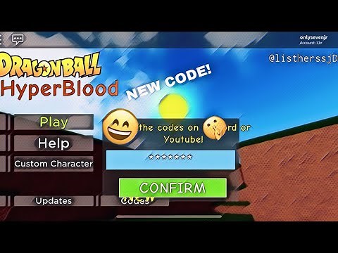 Roblox dragon ball hyper blood 2020 code!