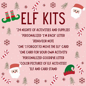 Personalized Elf Kit 2025 | 24 Nights of Christmas Elf Activities and Props - Etsy