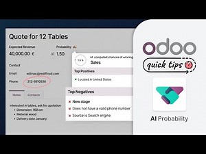 Odoo Quick Tips - AI probability [CRM]