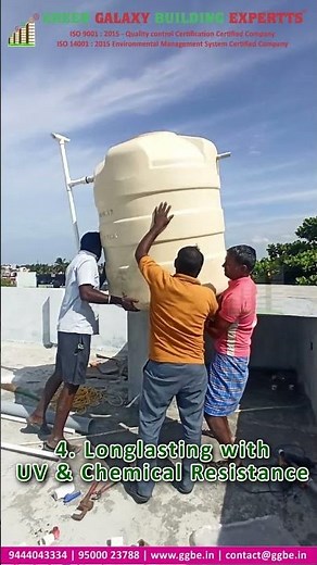 Overhead Water Storage Tank Installation | GGBE's New Launch | Long Lasting Performance #ggbe