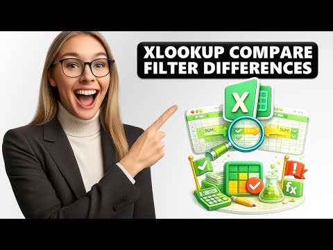 Compare EXCEL Spreadsheets with XLOOKUP + STATUS Flag Step by Step