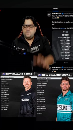 New Zealand Team Squad Announcement for India Series