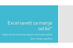 Kako da promijenite format datuma u ćeliji da bude oblika dan.mjesec.godina [VIDEO]