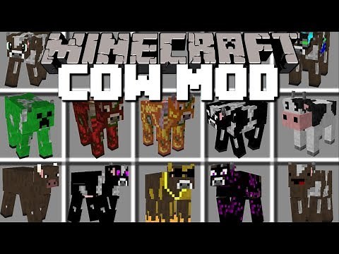 Minecraft COW MOD / BREED AND GROW COWS LIKE SUPERHEROES!! Minecraft