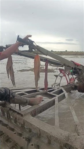 Farmer vs Mud! 🚜 Battling the Rice Field with Pure Strength 🌾