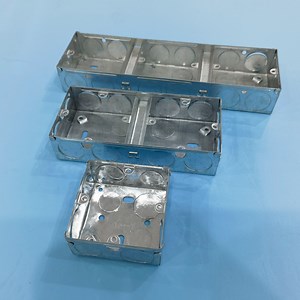 [Hot Item] Wholesale 3X3 Gi Back Box BS4662 Junction Box Electrical 3X3 3X6 1gang 2gang Switch Box