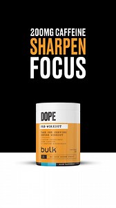 DOPE Pre-Workout. 3 espressos ☕️, Creatine for lifting heavier , Beta alanine for tingles 略 So good, you won't believe its legal. | bulk | Facebook