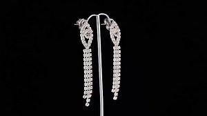 Watch Shop Lc White Earrings Leaf Crystal Necklaces Set Women on Amazon Live