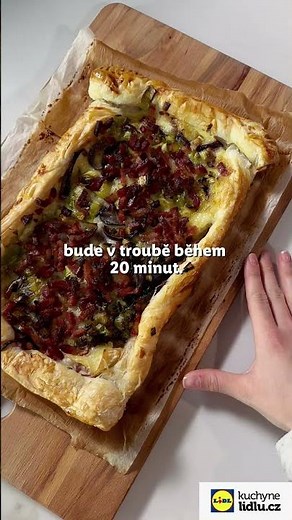 Rychlý slaný koláč z listového těsta - Kuchyně Lidlu #food #recepty