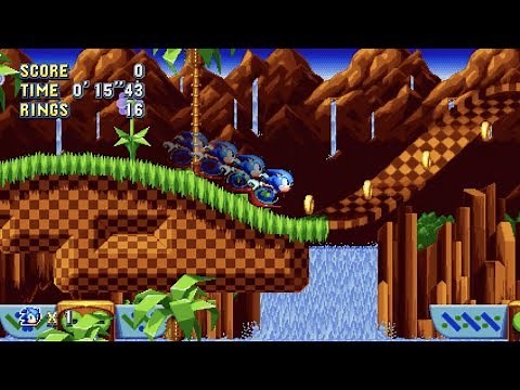 Sonic Mania: Green Hill Zone Act 2 (Sonic) [1080 HD]