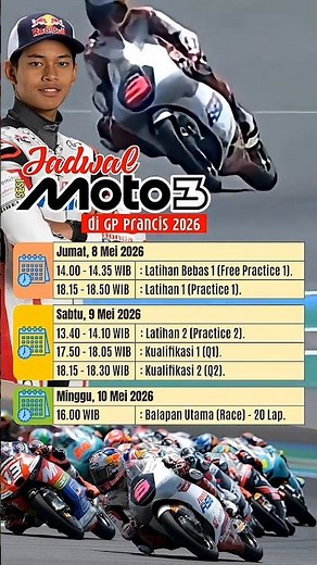 Complete Schedule and How to Watch Veda Ega at the Moto3 Le Mans France Updated
