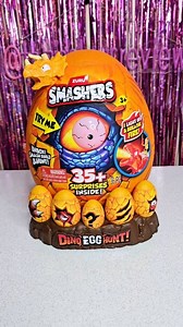 3.8K views · 36 reactions | [AD] #asmr Unboxing Zuru Smashers Dino Egg Hunt Glowing Fire-breathing Dinosaur  This dinosaur spits fire❤️‍ Just add some water and watch an exciting steam escape. There are over 35 Surprises! There are two to collect: Giganotosaurus  T-Rex ❤️ Thank you ZURU Toys #GIFTED #smashers #smashersdinoegghunt #egghunt #dino #slime #toy | Tanjastoysreview | Facebook