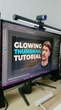 How to make Glowing Effect YouTube Thumbnail in Photoshop #thumbnail #tutorial