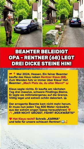 „MEIN GARTEN!“ BEAMTER BELEIDIGT OPA!