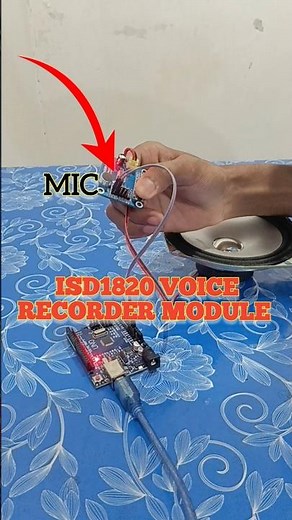 Record & play sound using ISD1820 Voice Recorder – perfect for DIY electronics #SoundModule