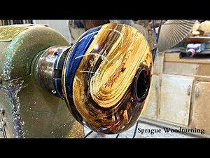 Woodturning - Double Crotch Elm Hollow Form