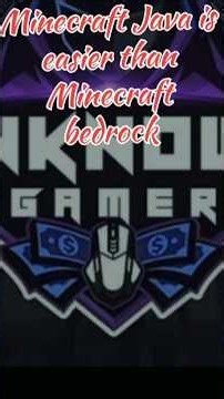 Minecraft Java is easier than bedrock #minecraft #viralvideo