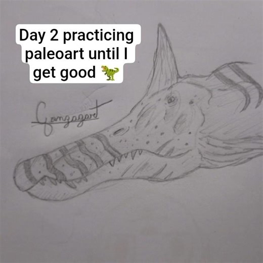 Day 2 practicing paleoart — Spinosaurus Mirabilis #spinosaurus #dinosaur #paleoart #art
