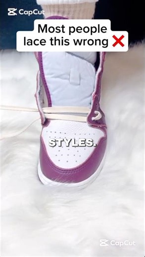 Jordan 1 high Shoe lacing Styles(Best Way) #lace #tutorial