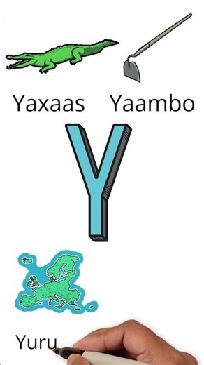 Somali Letters (Y) | Barashada Xarfaha Af Soomaaliga (Y) #somali #afsoomaali #barashada
