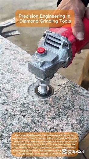 By utilizing a specialized diamond-tipped milling bit