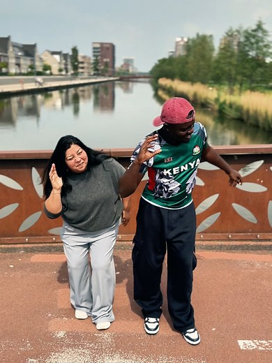 Taught Kenyan Dance to My Friend from Aruba in Rotterdam