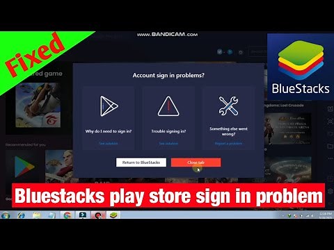 Fix Bluestacks Play store Sign in Problem🔥