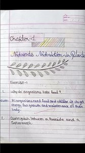 Nutrient nutrition in plants class 7th science notes chapter 1st