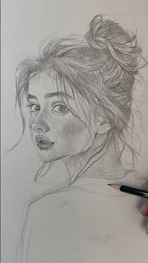 process of portraitdrawing #drawingtutorial #pencilportrsit #art #sketch