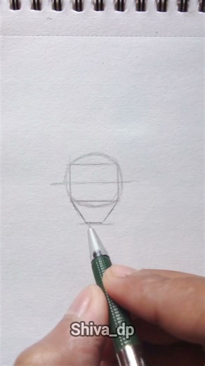 Loomis method. #drawing #youtubeshorts #DrawingTutorial, #AnimeArt #animedrawing