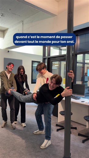 Il y a toujours une personne dans le groupe comme ça… 😬 #inseecbba #bba #oral #presentationgroupe #etudes
