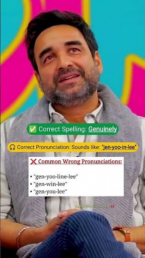 How to Pronounce "Genuinely" ❤️ | Speak Clearly and Confidently | English from Scratch YT #english