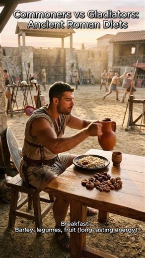 Gladiator Diet vs Common Roman - The Brutal Truth #shorts #history