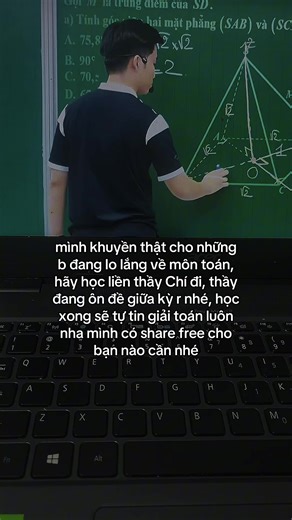 Ib mình share full khoá toán thầy Chí 12 cho bạn nào cần nhé #toanthaychi #thaynguyenquocchi #toanhoc