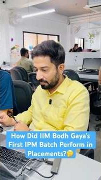 IIM Bodh Gaya First IPM Batch Placement Report Released 2026!! #ipm2027 #shorts