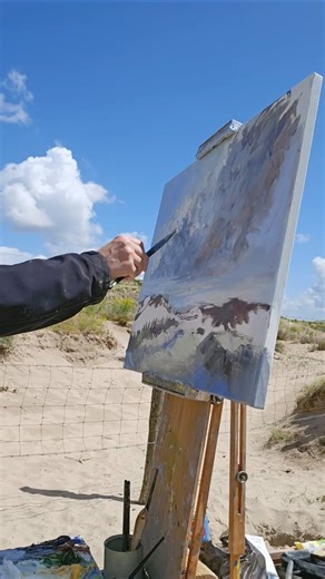 Dune vibes! #painting #art #spring #oilpainting #landscape #flowers #impressionist #pleinair #sweden
