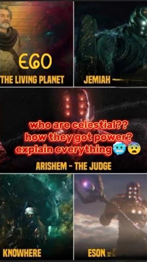 Who are celestial??how they got Power explain hidden details🥶😨😰😲#marvel#shorts#eternal#trending/like