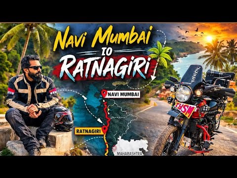 480km Konkan Ride 🏍️| Navi Mumbai To Devbag 🌴#ratnagiri