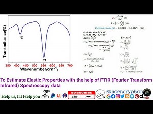 To Estimate Elastic Properties with the help of FTIR (Fourier Transform Infrared) Spectroscopy data