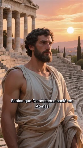 Demóstenes: El Orador que Forjó la Voz de la Democracia Ateniense #CapCut #tiktok #historia #fyp #ia