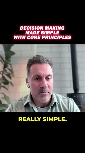 Decision making process made simple with core principles #decisionmaking #missiondriven #leadership