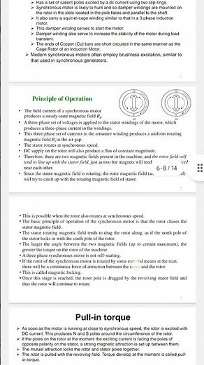 Construction and working principle of synchronous Motor #synchronousmachine