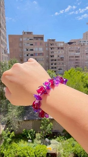 DIY Bracelet from PLASTIC Bottle 💋 EASY & CUTE Craft IDEA #diy #viral #trending #craft