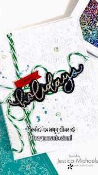 Quick and Easy Christmas Card with Thermoweb and Gina K