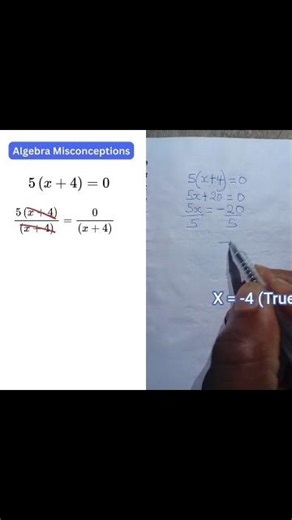 x = -4 True/False Algebra simplification #algebra #algebramaths #maths #multiplication #mathematics