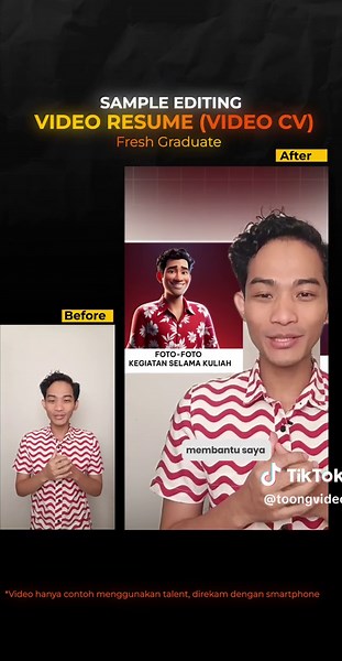 Contoh Editing Video CV: Menampilkan Dirimu dengan Video Resume Kreatif