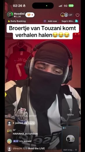 Elke Dag Live op Kick om 9:00 uur met Hoodini