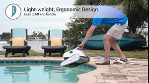 Dolphin Proteus DX4 Robotic Pool Vacuum Cleaner with Ultra-Fine Filters — Captures Even The Smallest Debris to Keep Your Pool Floor and Walls Clean — Ideal for All Pool Types up to 50 FT in Length